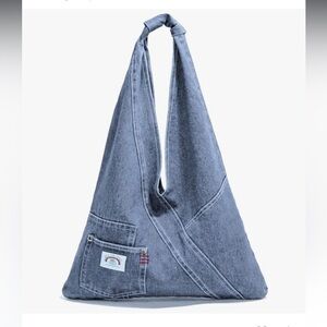 🆕 Denim Purses For Women Fashion Trendy Jean Purse Denim Purse  Shoulder Bag
